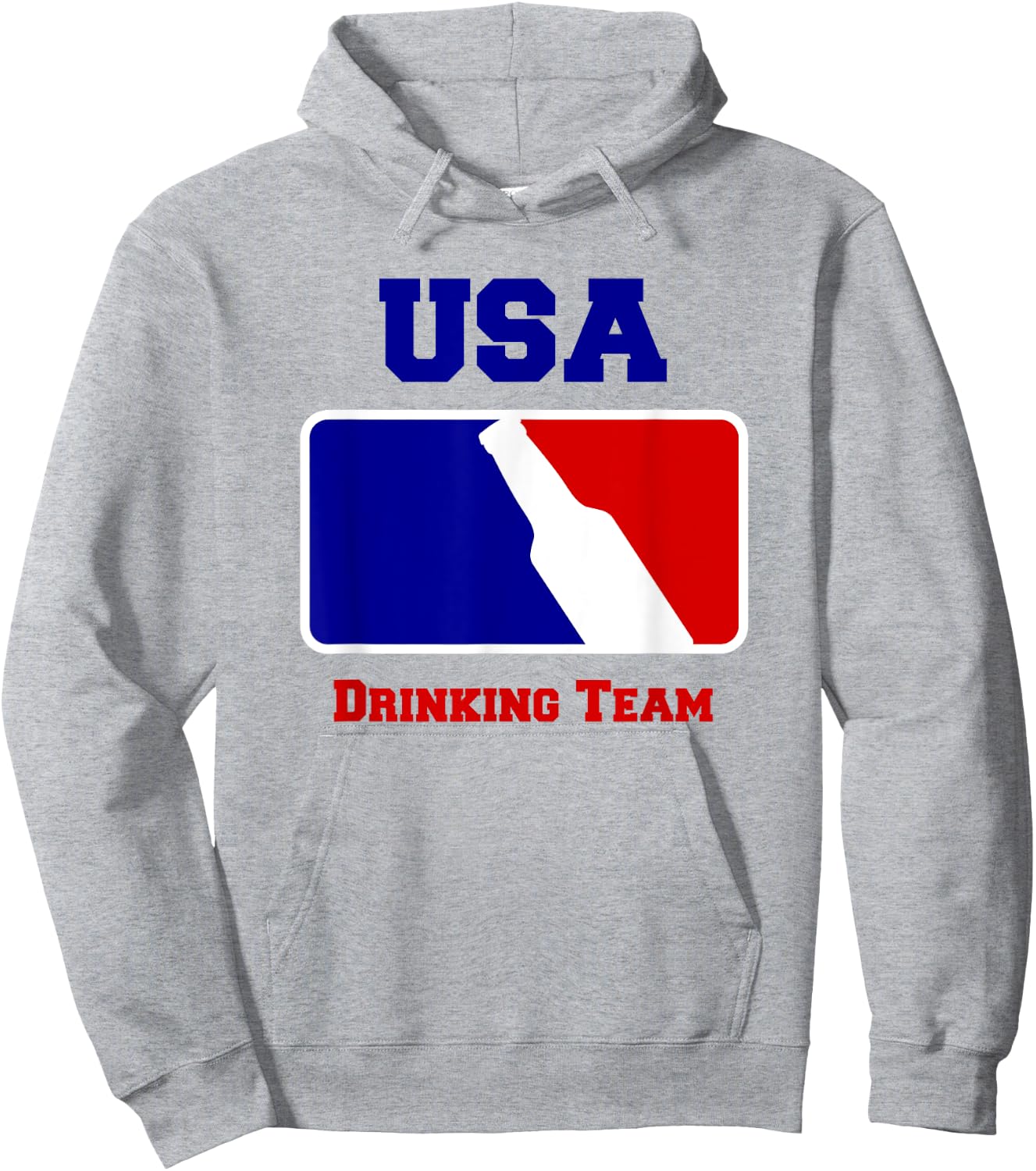 USA Drinking Team Funny Beer Hoodie - Hoodie | Ash