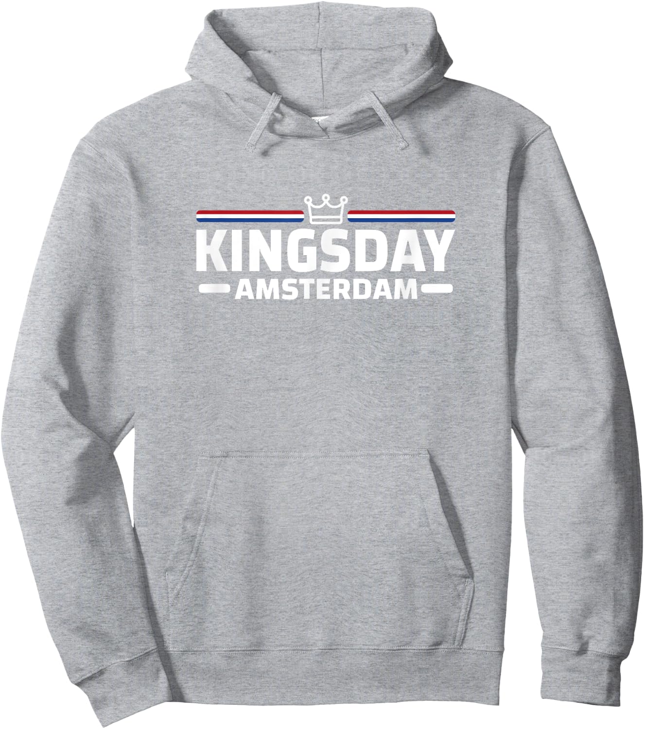 Kingsday Amsterdam Koningsdag Netherlands Flag Dutch Hoodie - Hoodie | Ash