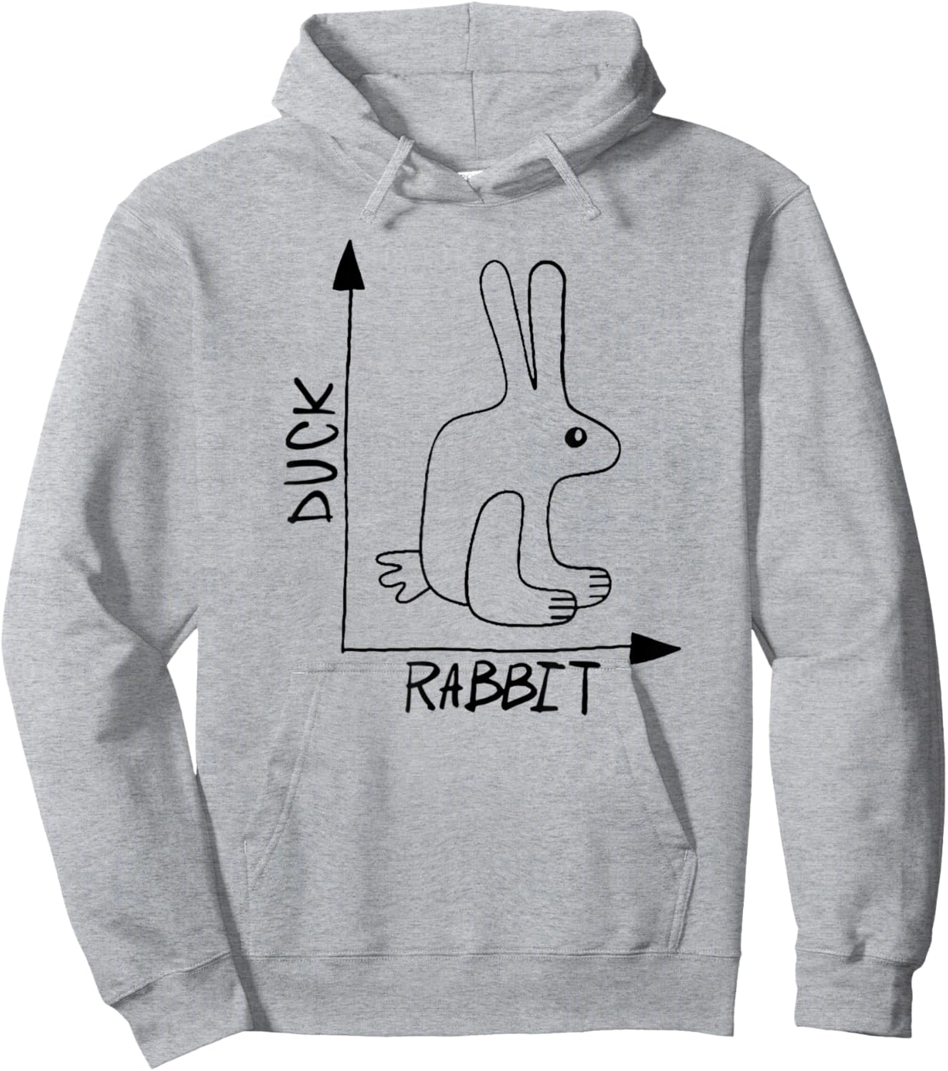 Funny Science Nerd Physics Math Geek Teacher Rabbit Duck Hoodie - Hoodie | Ash