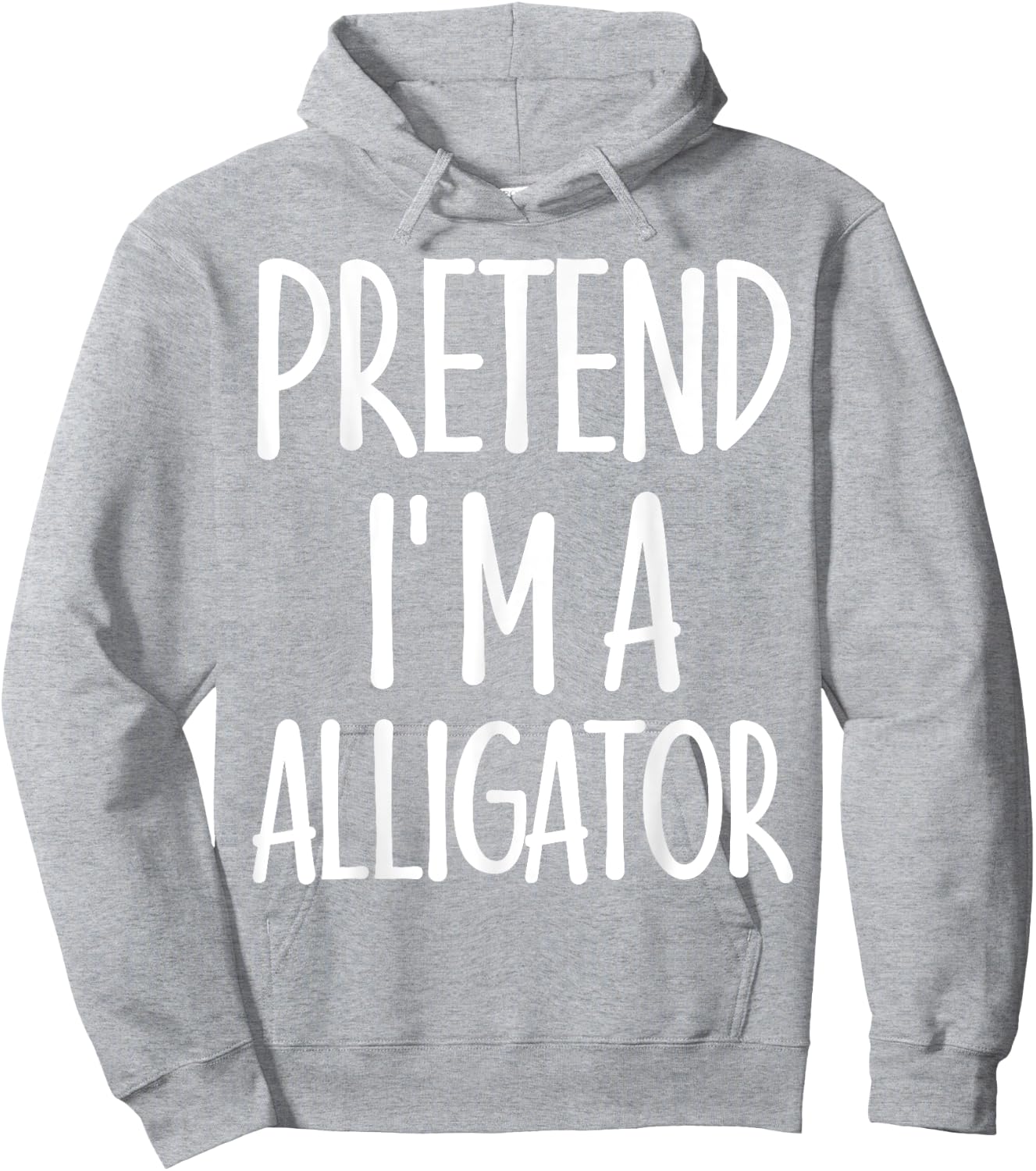 Easy Pretend I'm Alligator Costume Gift Halloween Crocodile Hoodie - Hoodie | Ash