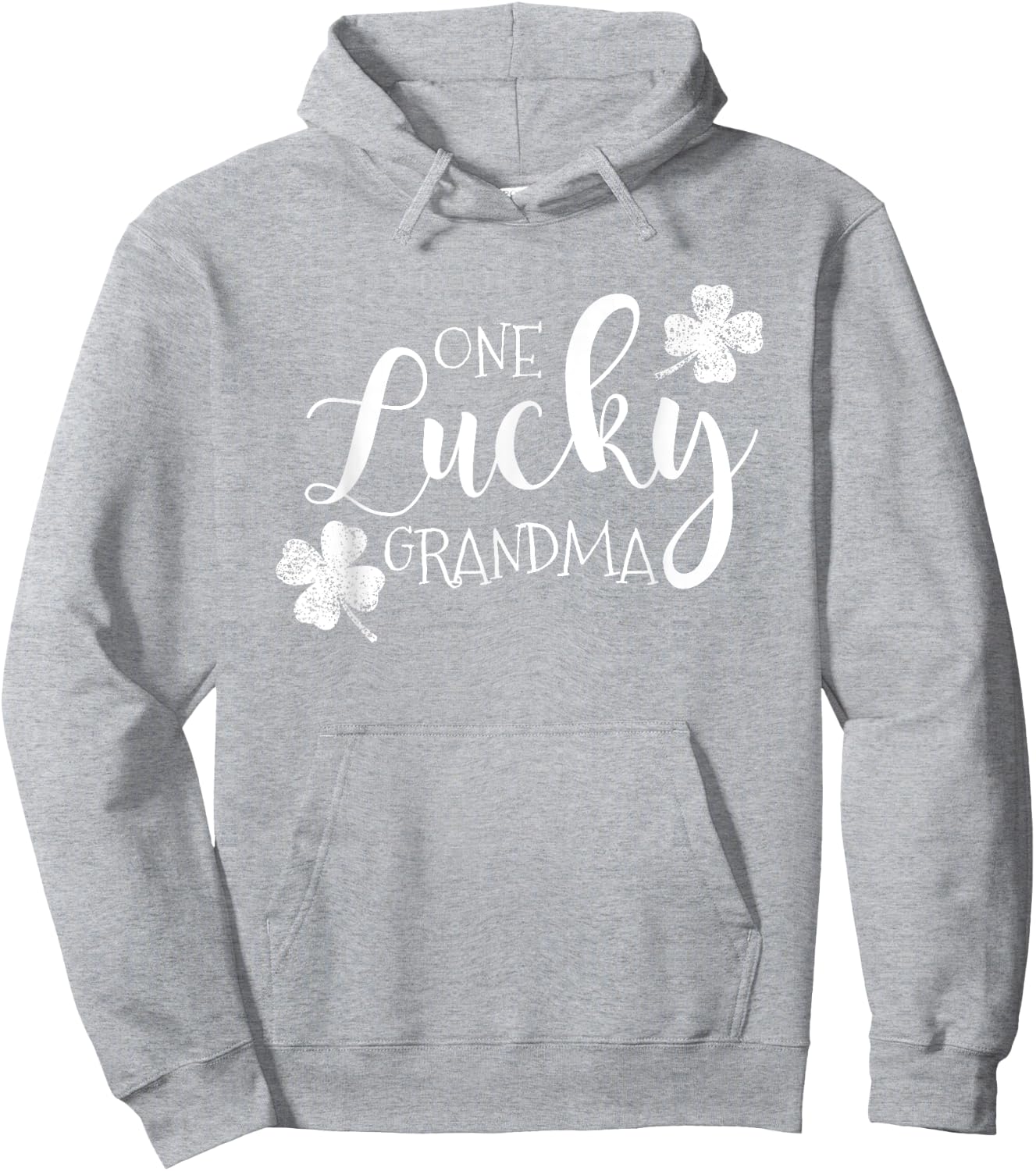 One Lucky Grandma, Four Leaf Clover, Saint Patrick's Day Hoodie - Hoodie | Ash