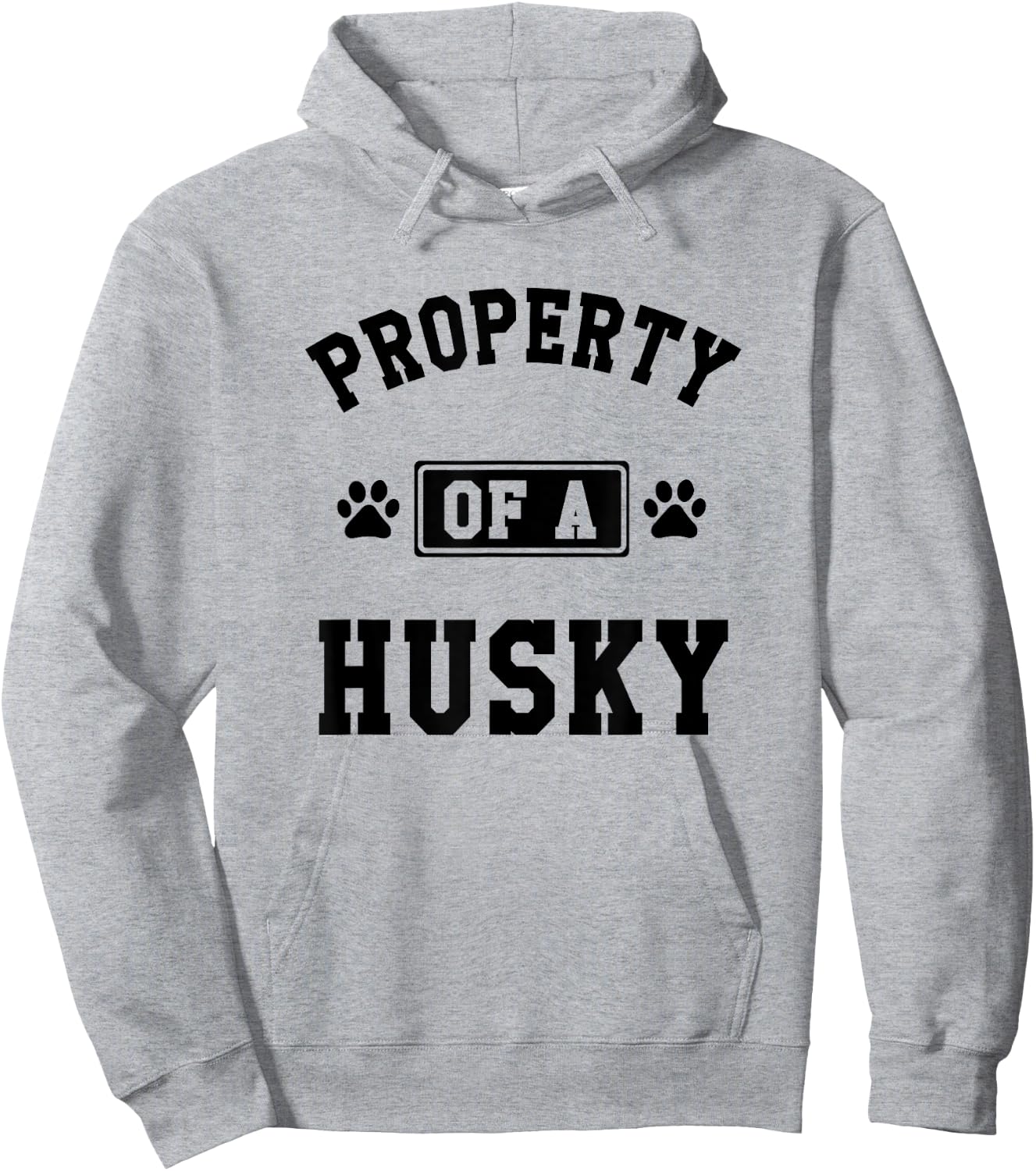 Property Of A Husky - Funny Husky Shirt Gift Husky Lover Hoodie - Hoodie | Ash