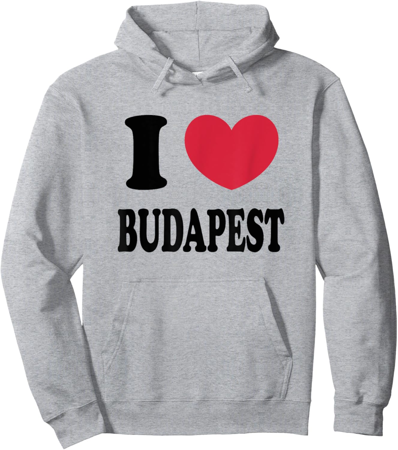 I Love Budapest Hoodie - Hoodie | Ash
