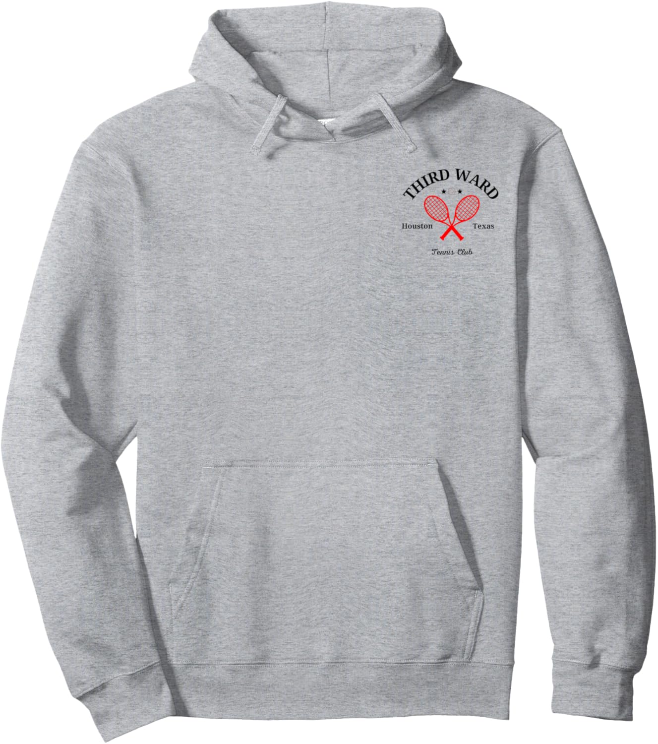 Third Ward Athletics Houston Texas Tennis Club Racquet Prep Hoodie - Hoodie | Ash
