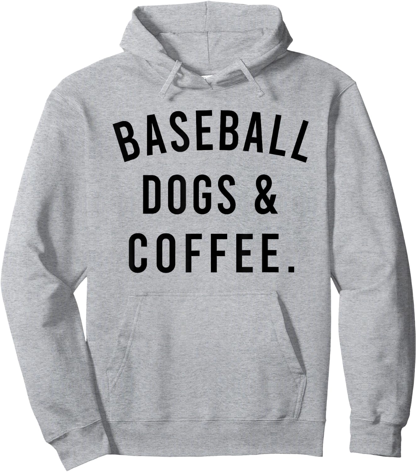 Baseball Dogs And Coffee Funny Baseball Shirts Men Hoodie - Hoodie | Ash