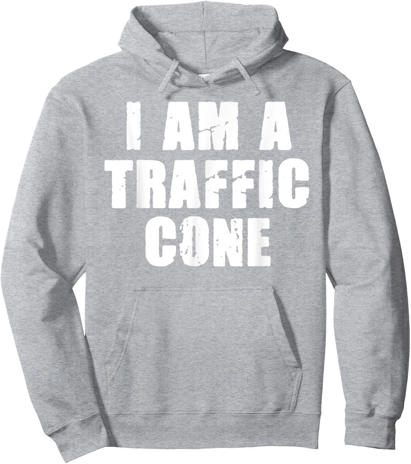 I Am A Traffic Cone Shirt Halloween Costume I'm Lazy Easy Hoodie - Hoodie | Ash
