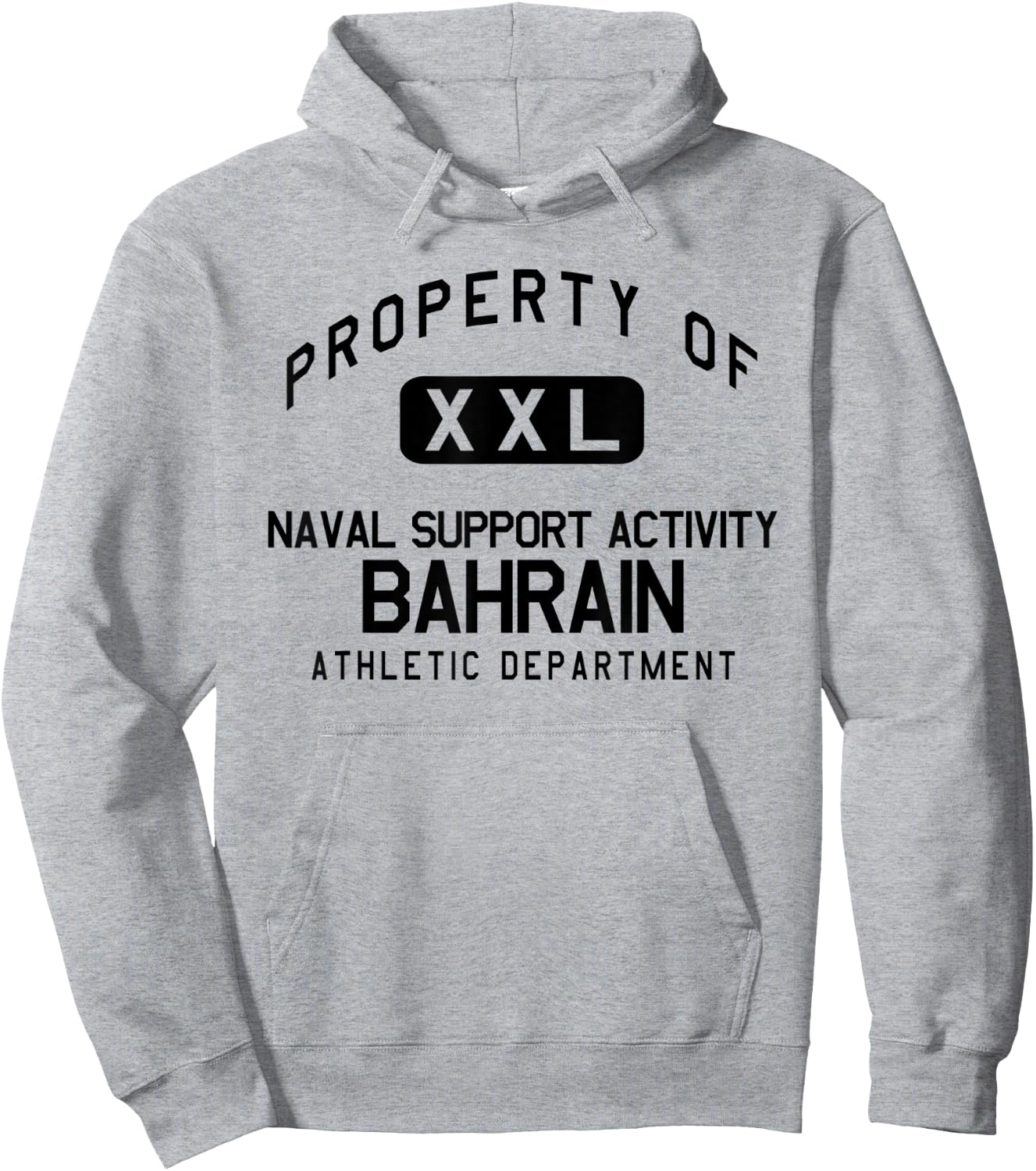 Property of Naval Support Activity Bahrain Athletic Dept Hoodie - Hoodie | Ash