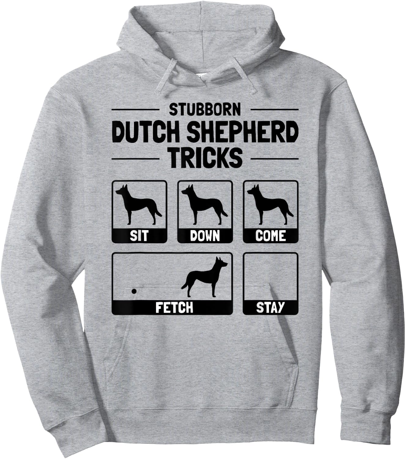 Hilarious Dutch Shepherd Dog Owner Meme Dog Training Women Girls Kids Hoodie - Hoodie | Ash