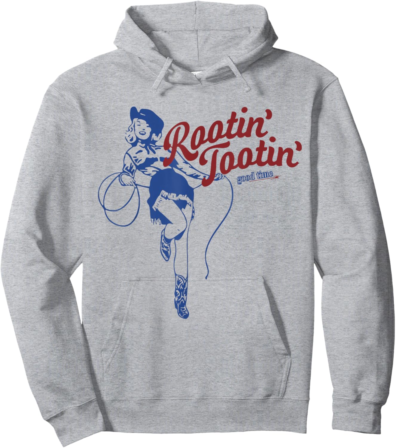 Rootin Tootin Good Time Cowgirl Funny Saying Hoodie - Hoodie | Ash