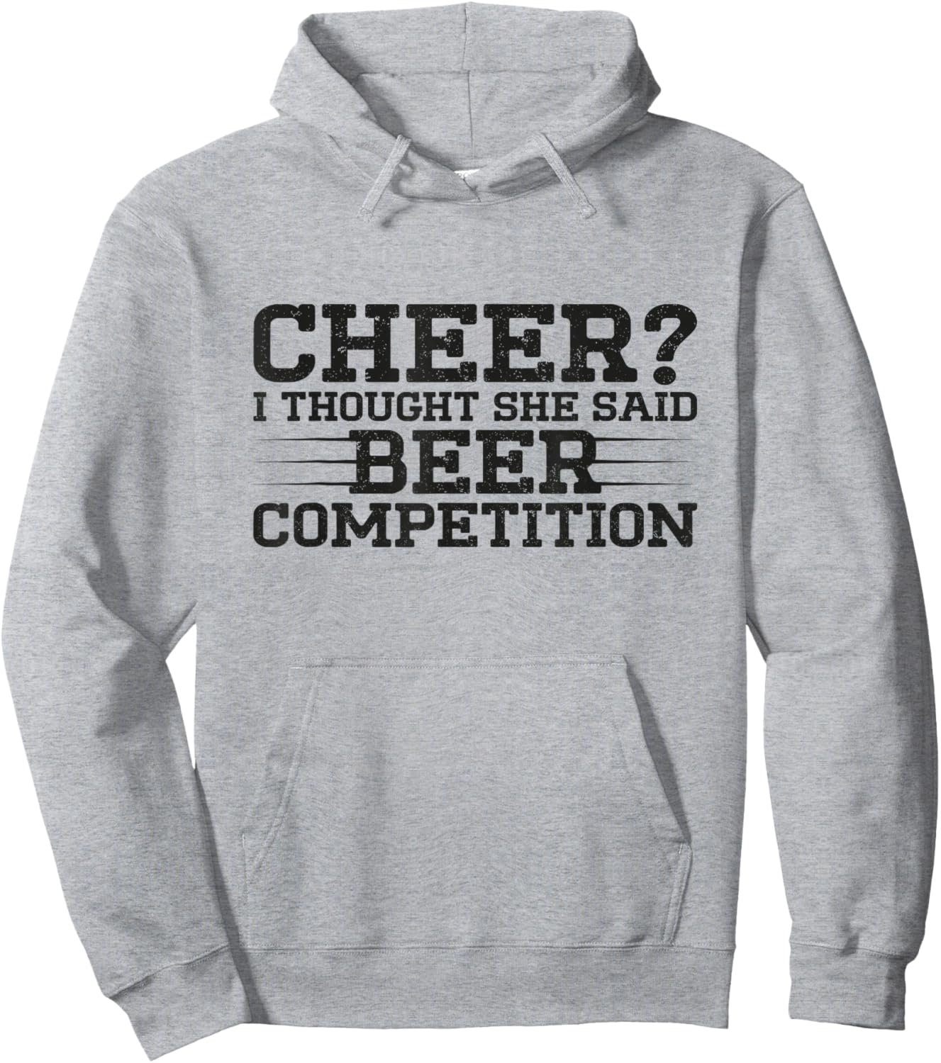 Funny Cheer Dad Art For Beer Lover Cheerleader Father Saying Hoodie - Hoodie | Ash