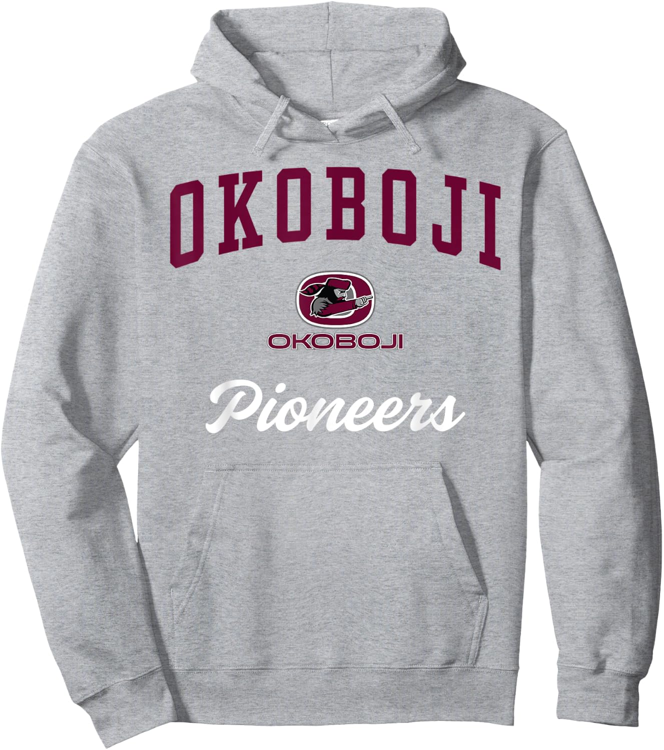 Okoboji School Pioneers Hoodie - Hoodie | Ash