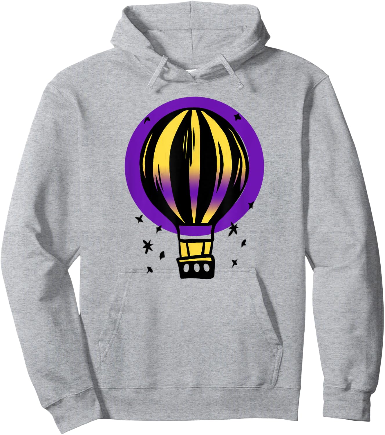 Intersex Pride Hot Air Balloon LGBT Intersex Flag Outdoor Hoodie - Hoodie | Ash