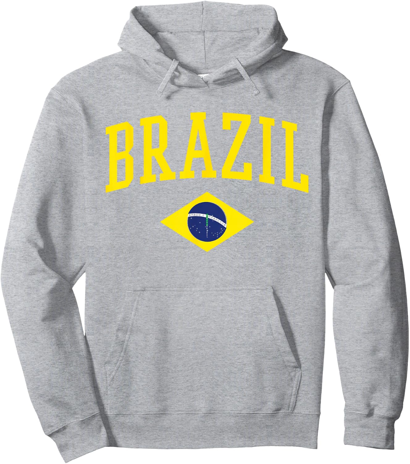 Brazil Flag Green Brasil Hoodie - Hoodie | Ash