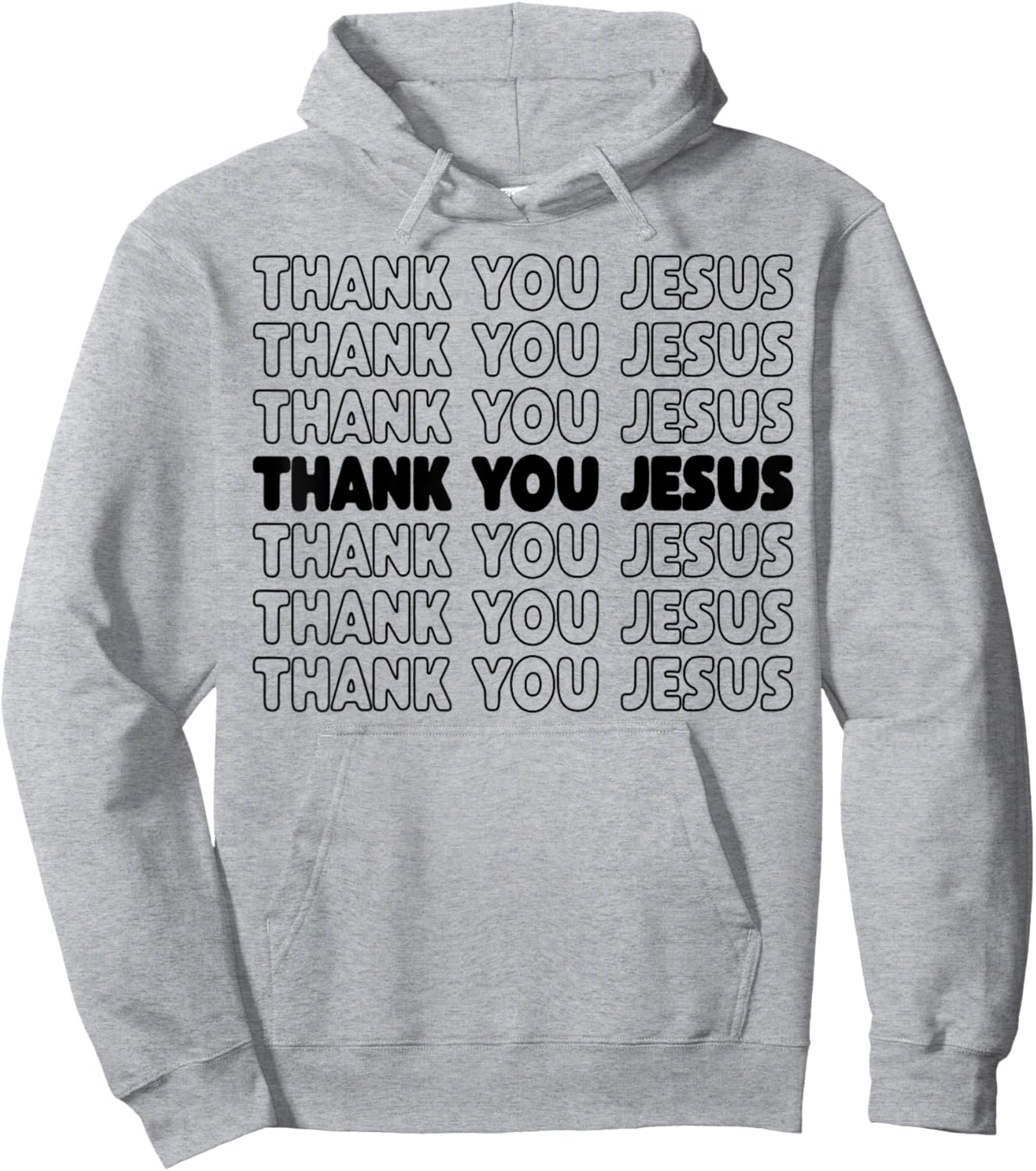 Thank You Jesus Bible Pride Men Hoodie - Hoodie | Ash