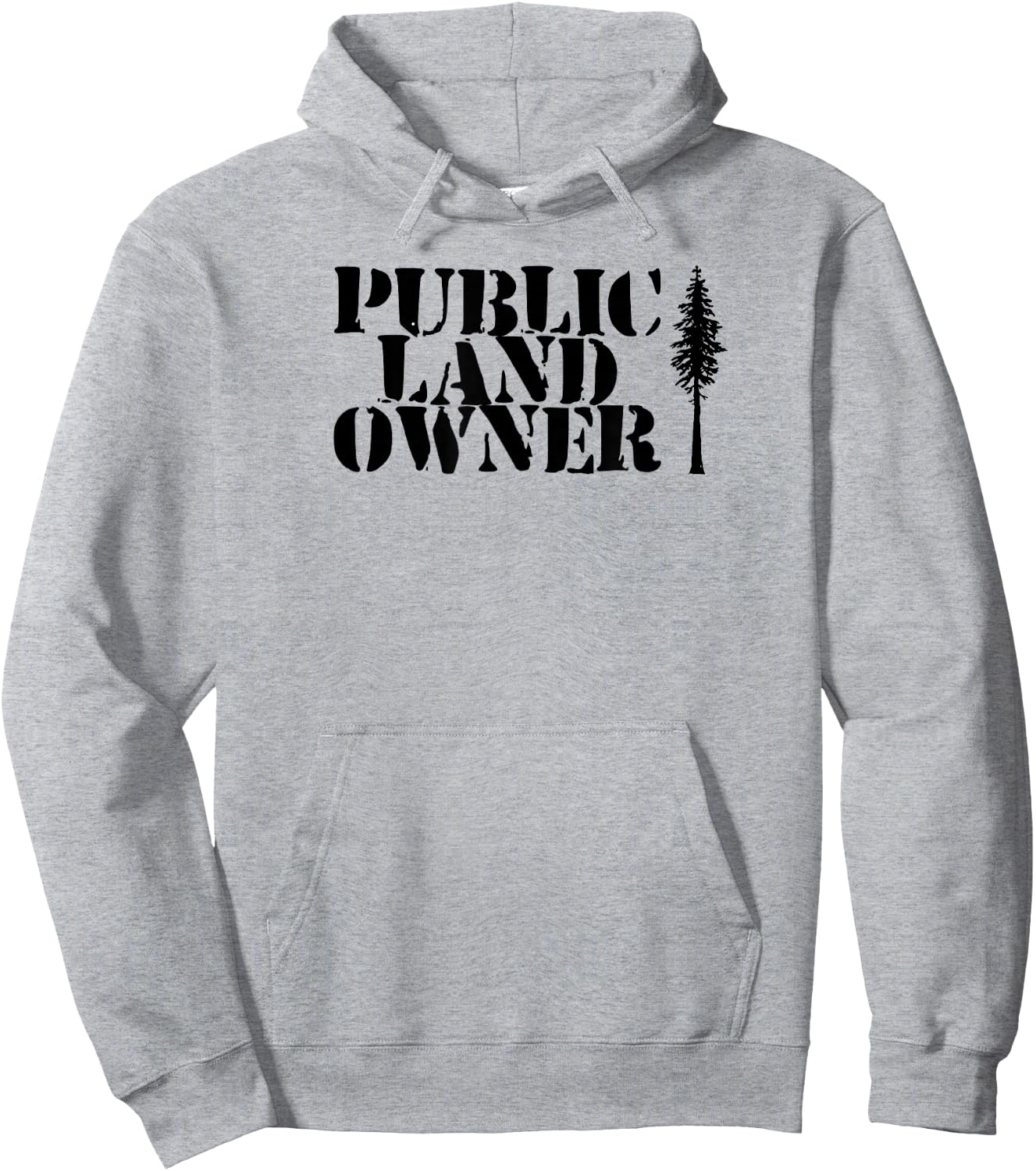 Public Landowner Minimalist National Park Vintage Tree Hoodie - Hoodie | Ash