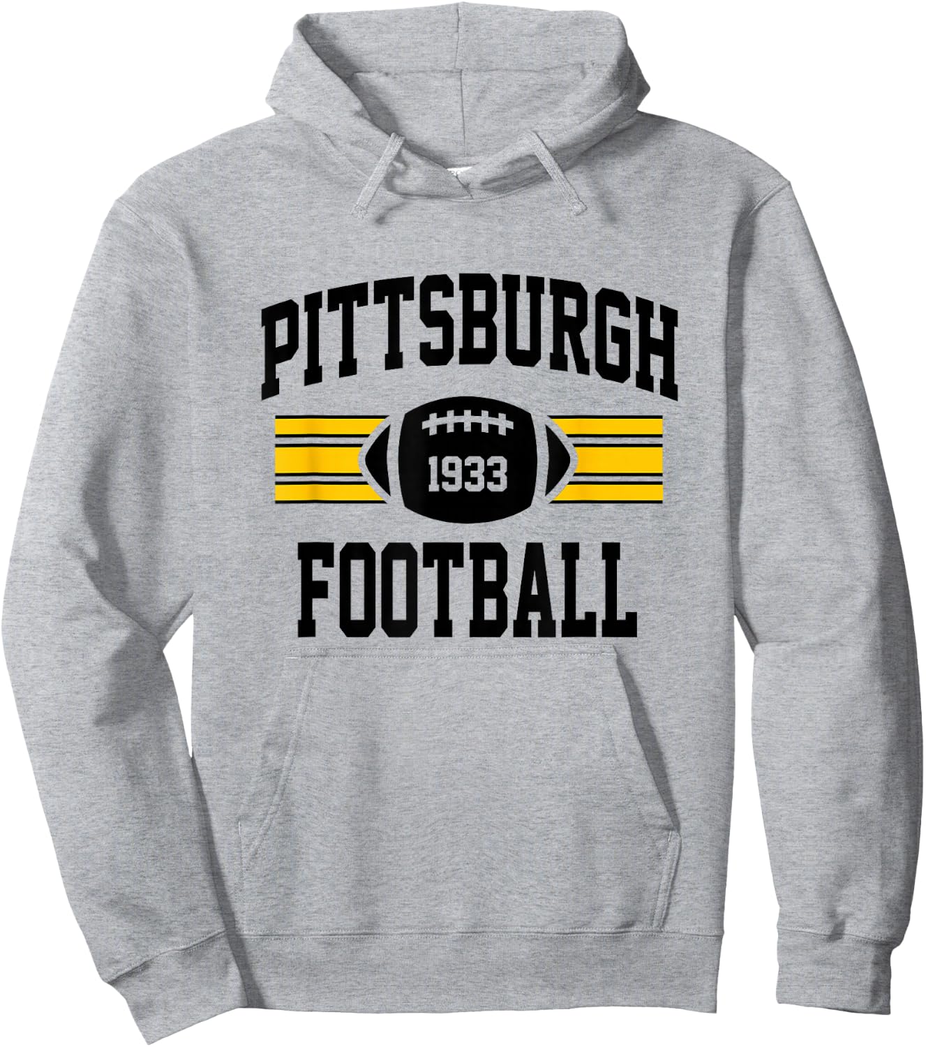 Pittsburgh Football Athletic Vintage Sports Team Fan Gift Hoodie - Hoodie | Ash