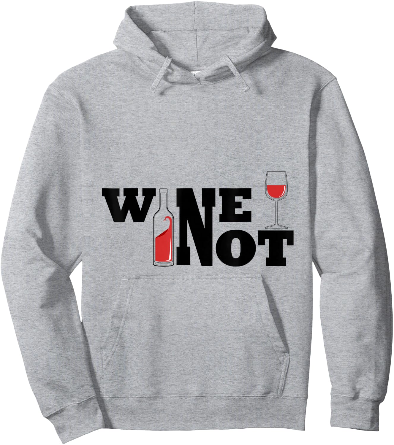 Wine not Hoodie - Hoodie | Ash