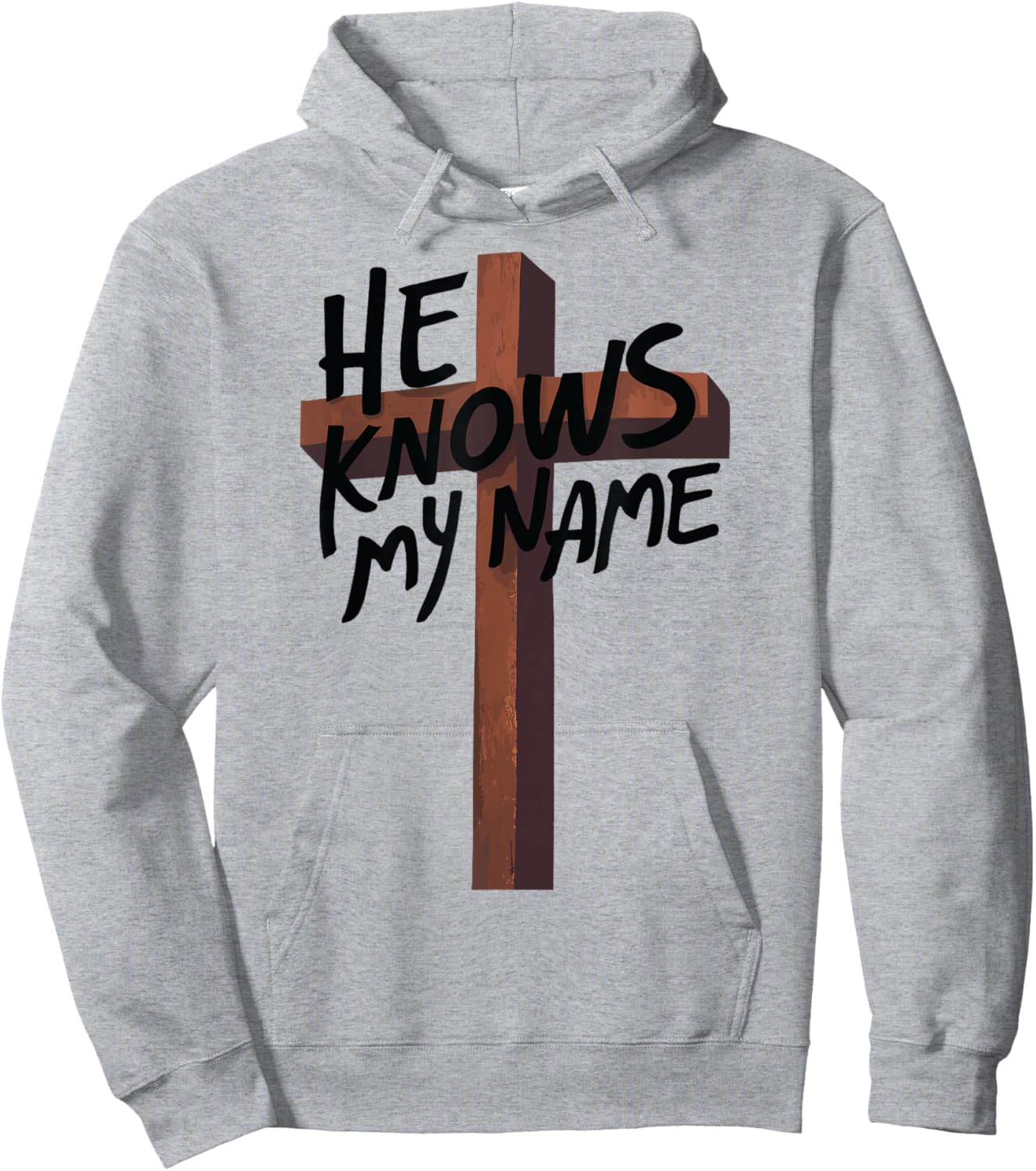 He Knows My Name Bible Religious God Jesus Isaiah 43:1 Pray Hoodie - Hoodie | Ash