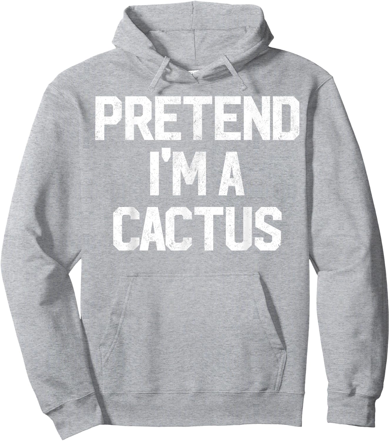 Easy Pretend I'm Cactus Costume Gift Halloween Funny Florist Hoodie - Hoodie | Ash