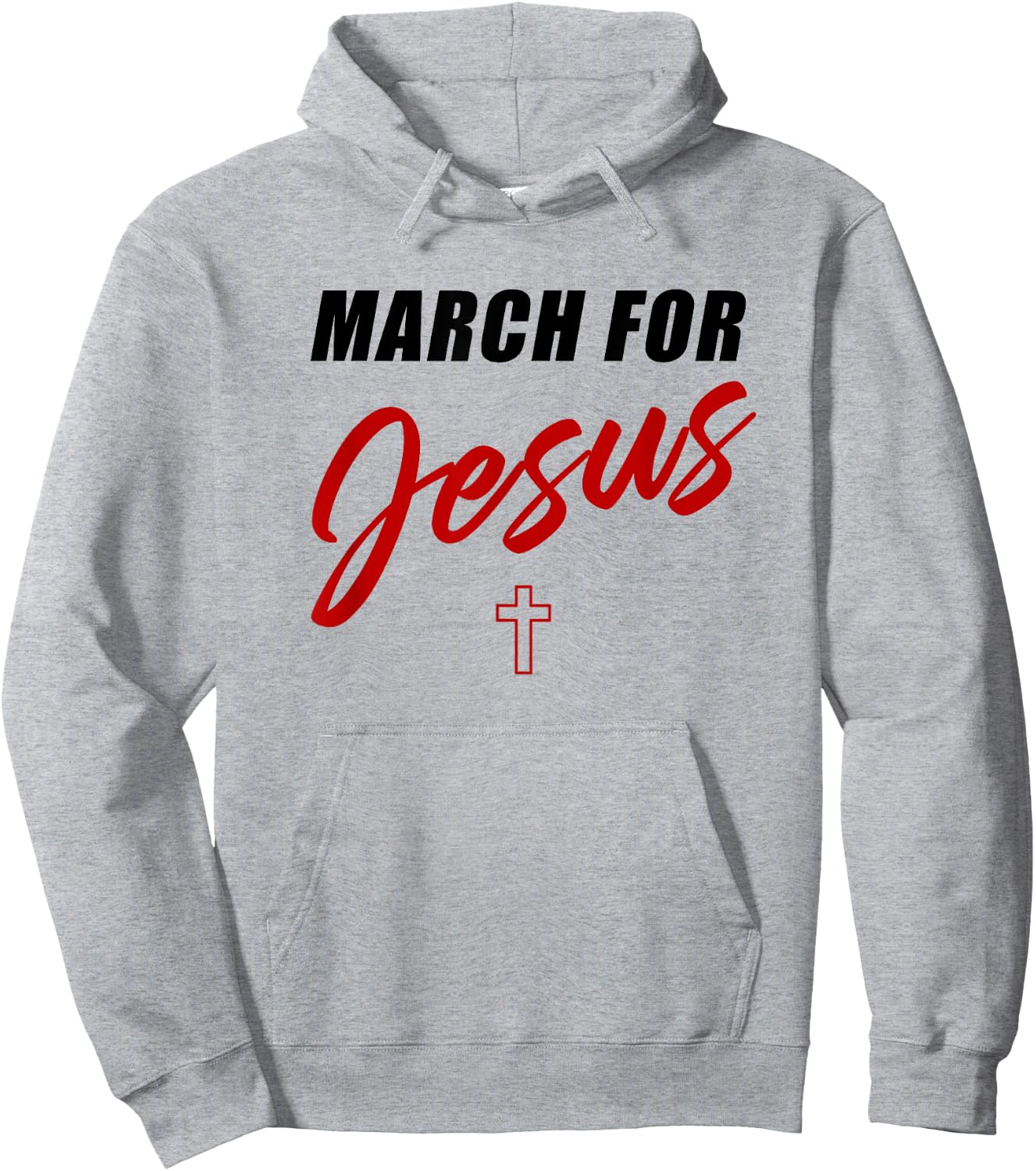 March for Jesus – Christian Faith Church Celebration Walk Hoodie - Hoodie | Ash