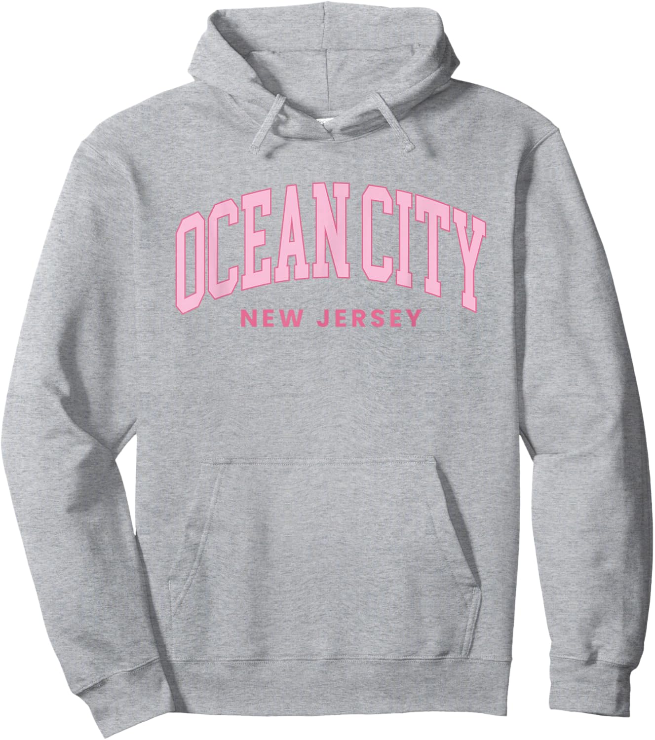 Ocean City New Jersey NJ Retro Preppy Throwback Girls Hoodie - Hoodie | Ash