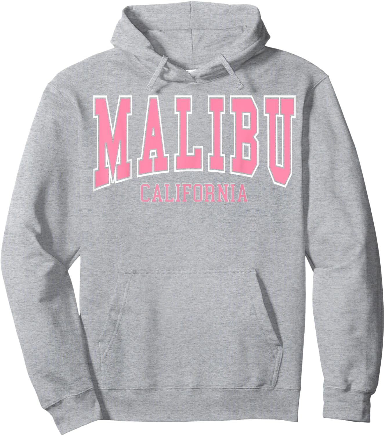 Preppy Varsity Pink Malibu California Teen Girls Hoodie - Hoodie | Ash