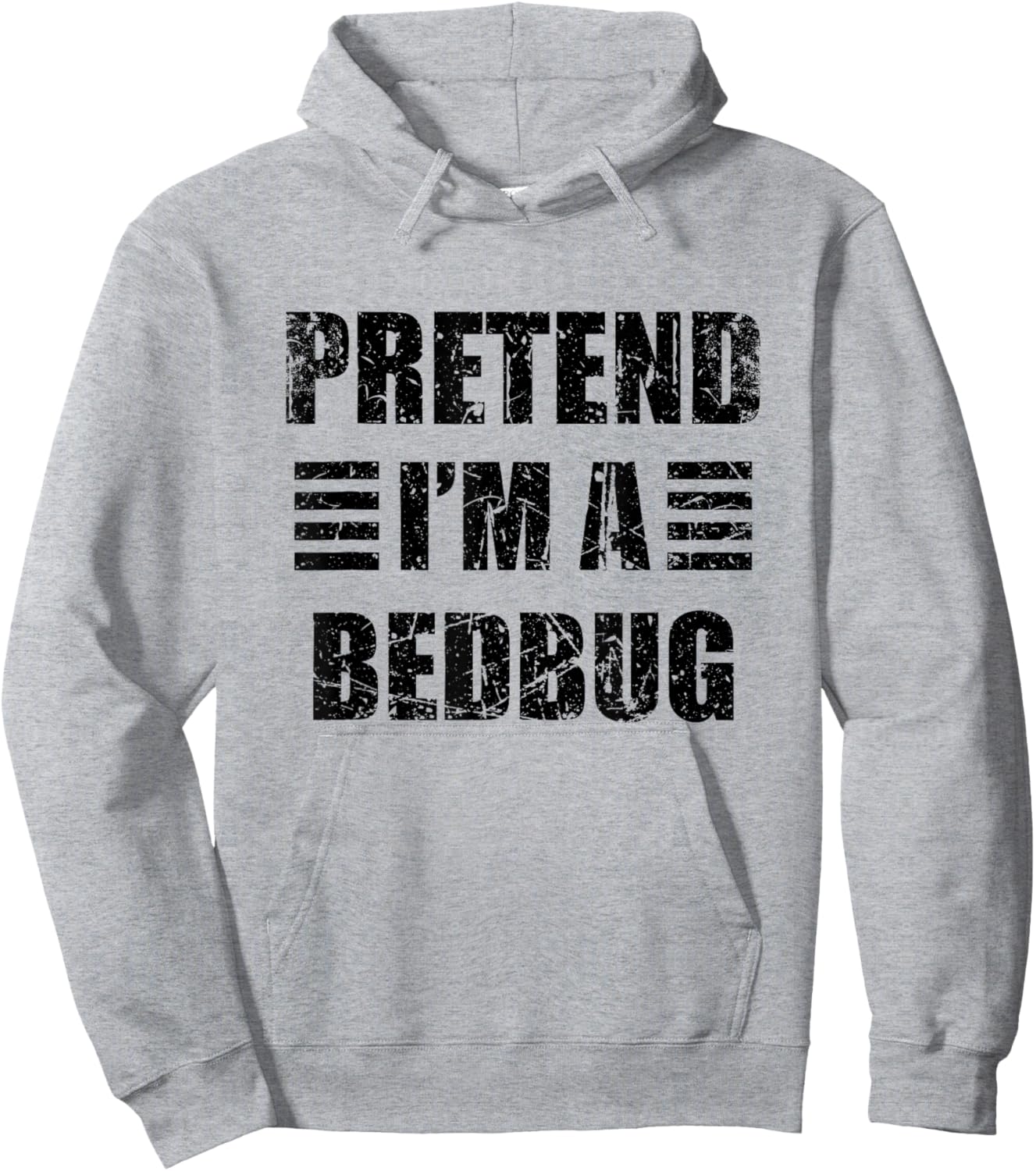 Vintage Pretend I'm a Bedbug Lazy Halloween Costume Hoodie - Hoodie | Ash