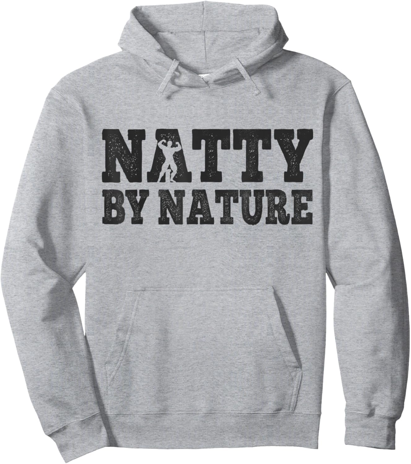 Natty by Nature Natural Bodybuilding Mucle Dad Hoodie - Hoodie | Ash