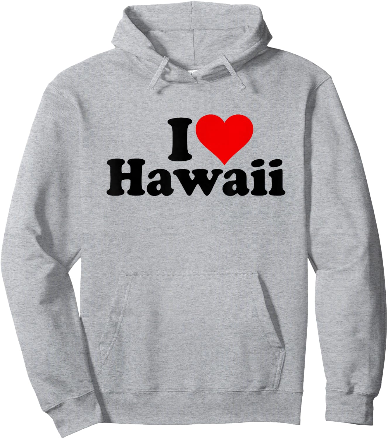 I Love Heart Hawaii Hoodie - Hoodie | Ash