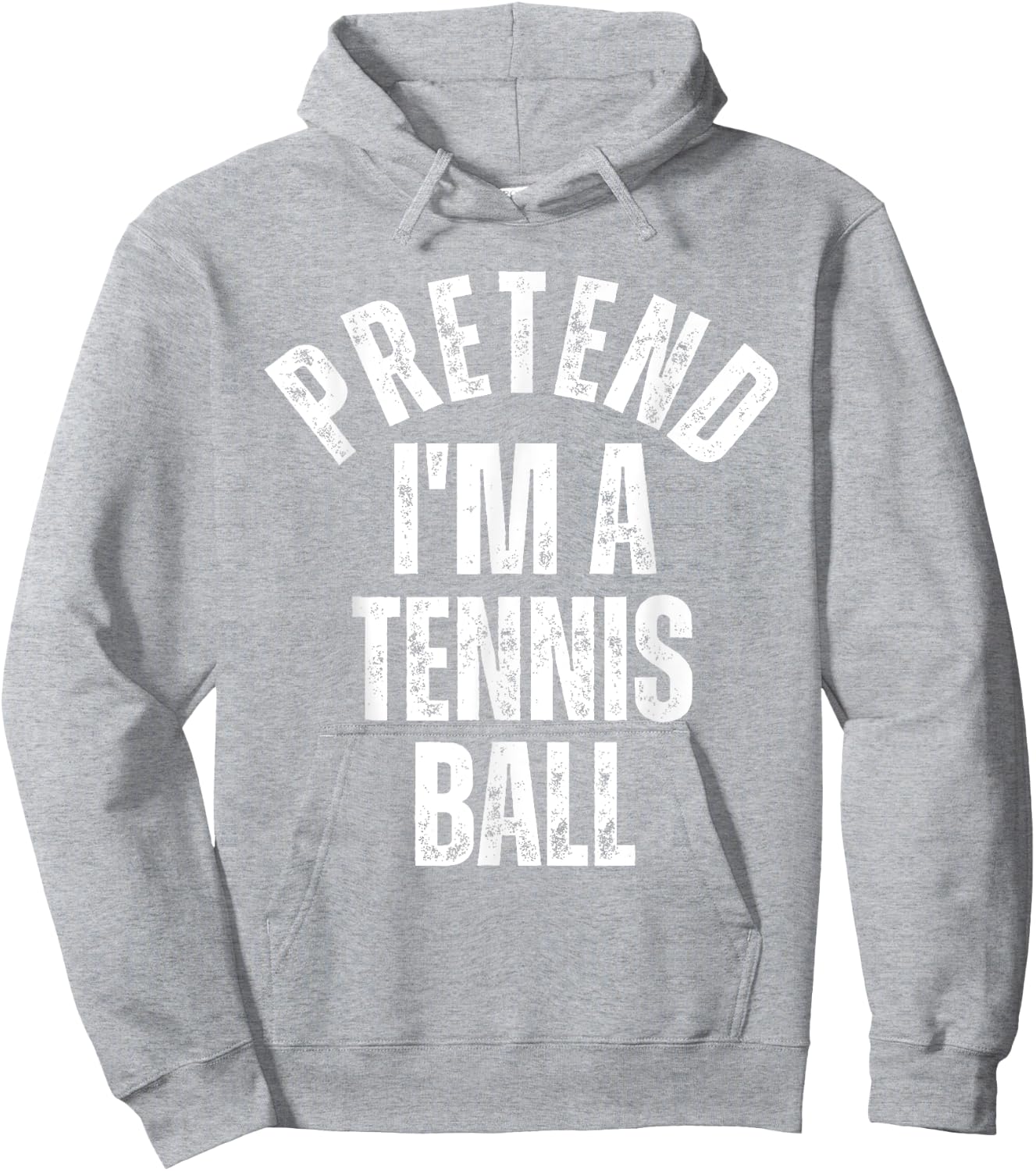 Pretend I'm a Tennis Ball Funny Lazy Halloween Costume Hoodie - Hoodie | Ash