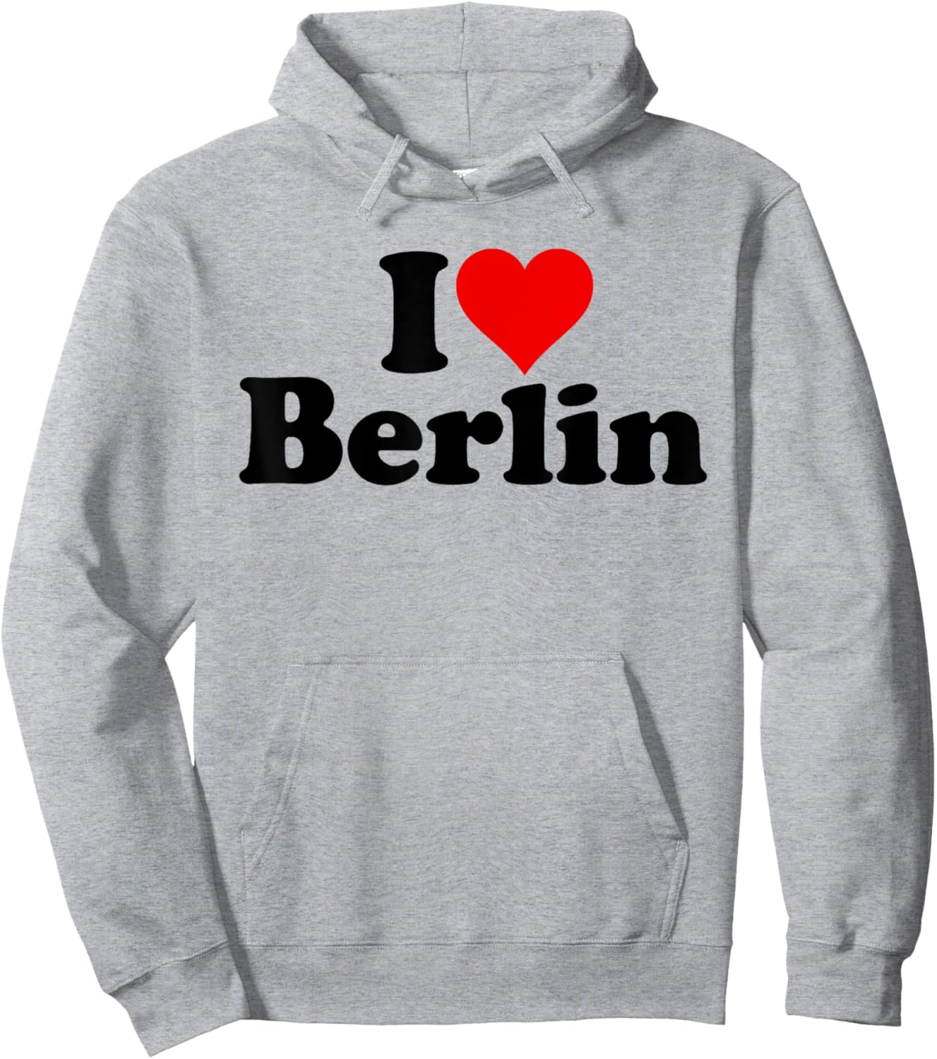 Ich Liebe Herz Berlin Deutschland Hoodie - Hoodie | Ash