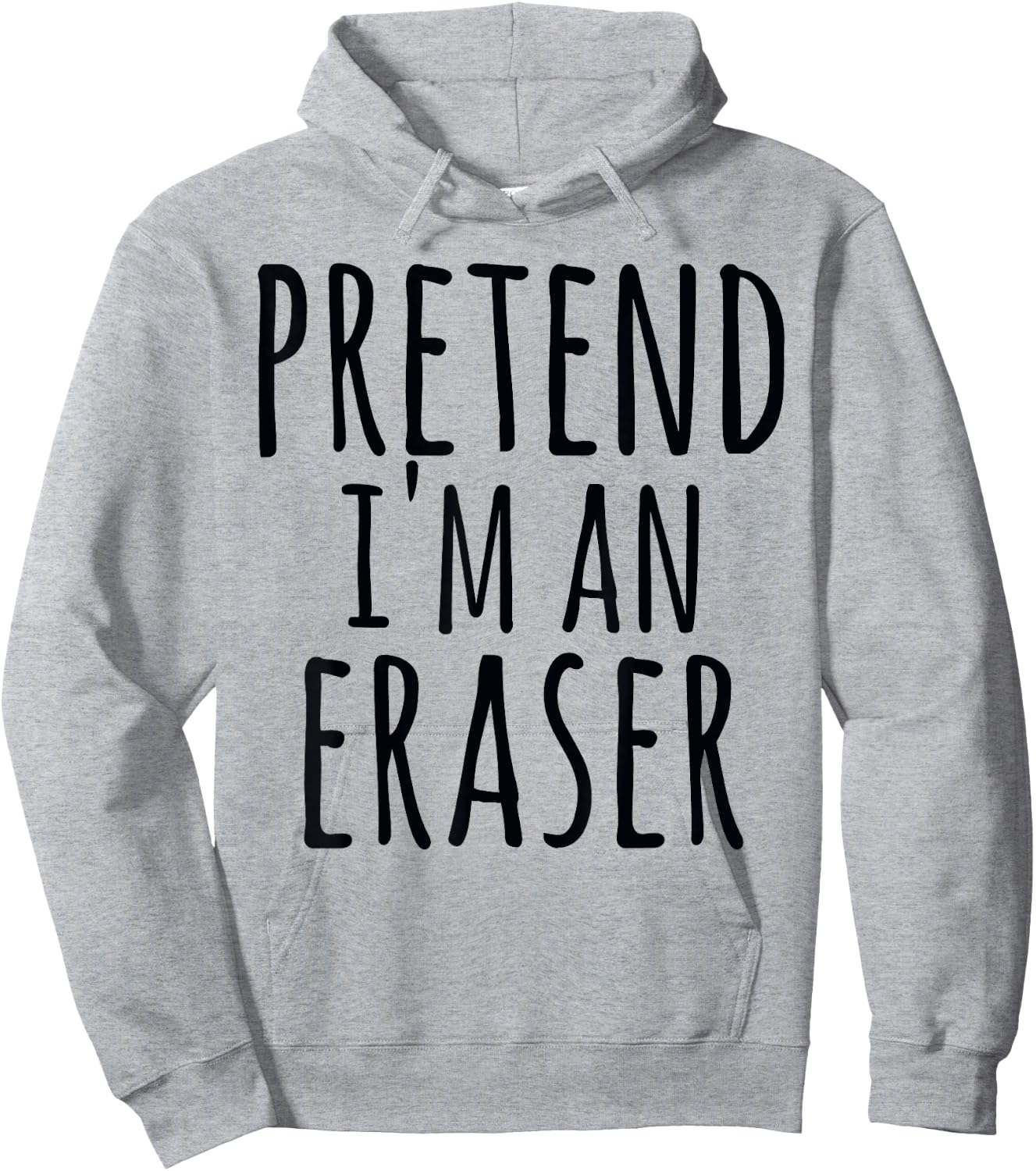 Funny Easy Halloween PRETEND I'M AN ERASER Costume Teacher Women Kids Hoodie - Hoodie | Ash