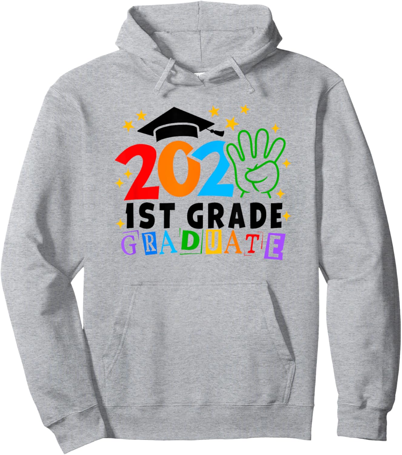1st First Grade Graduate 2024 Graduation Class Of 2024 Kids Hoodie - Hoodie | Ash