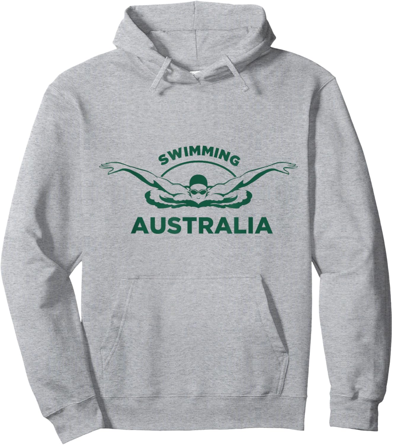 Swimming Australia Support the Team Shirt Pool Hoodie - Hoodie | Ash