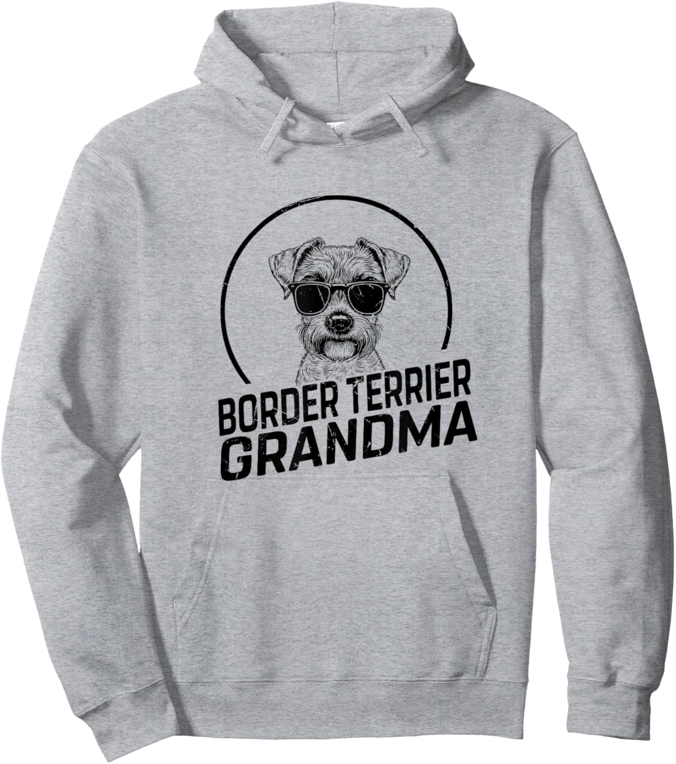 Border Terrier Dog Grandma Dog Owner Gifts Women Mom Mama Hoodie - Hoodie | Ash