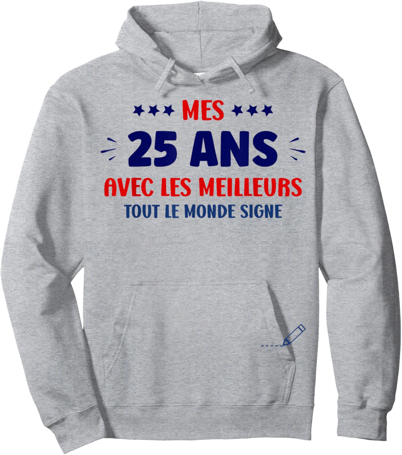 Signature 25 Years Anniversary Humour 25 Years to Sign Hoodie - Hoodie | Ash