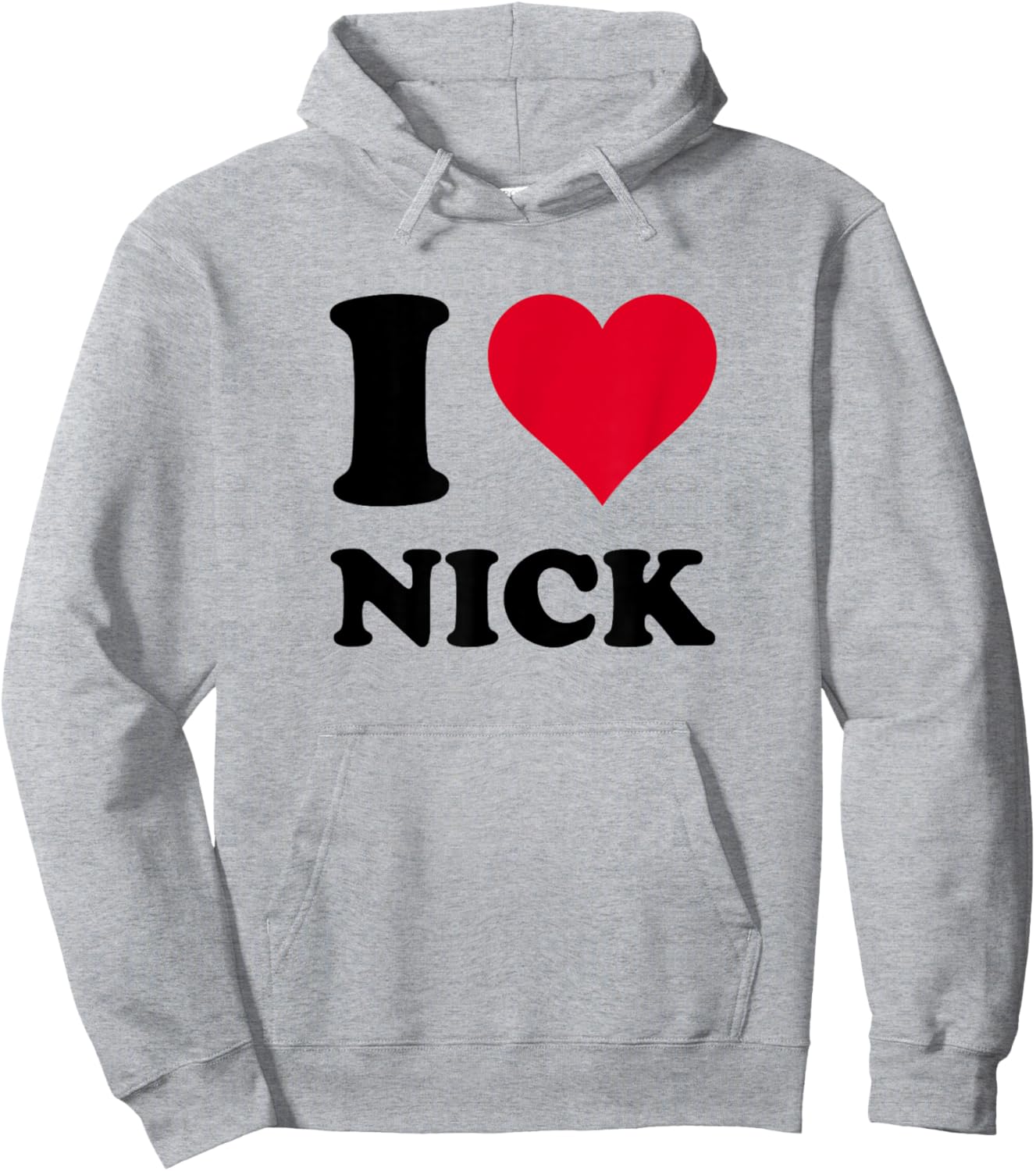 I Love Nick Hoodie - Hoodie | Ash