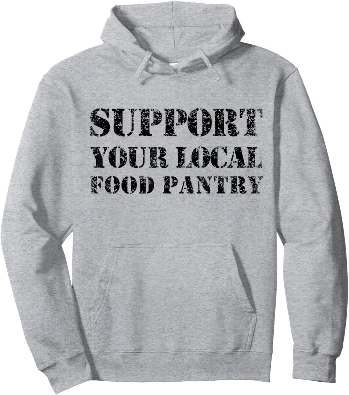 Support Your Local Food Pantry Supporting Supporter Hoodie - Hoodie | Ash