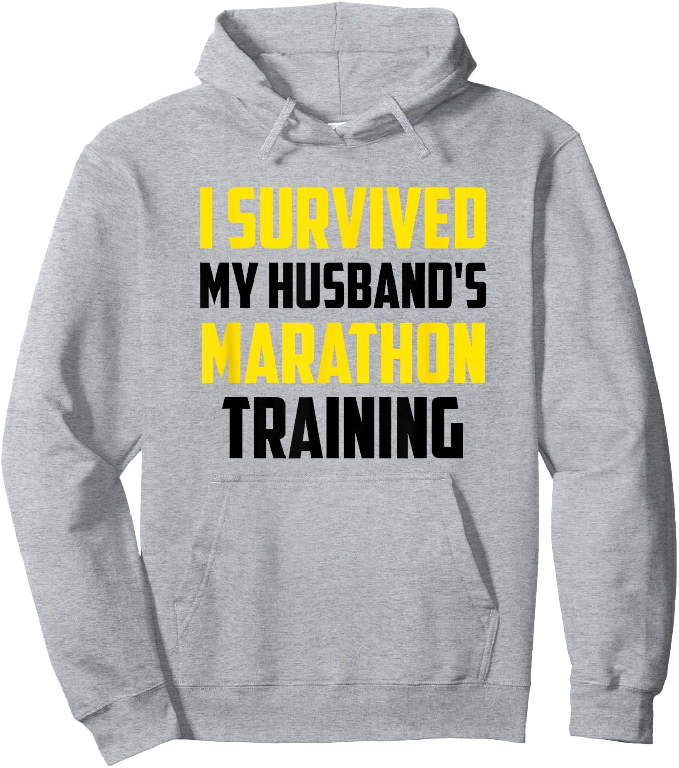 I Survived My Husband's Marathon Training, Running Hoodie - Hoodie | Ash