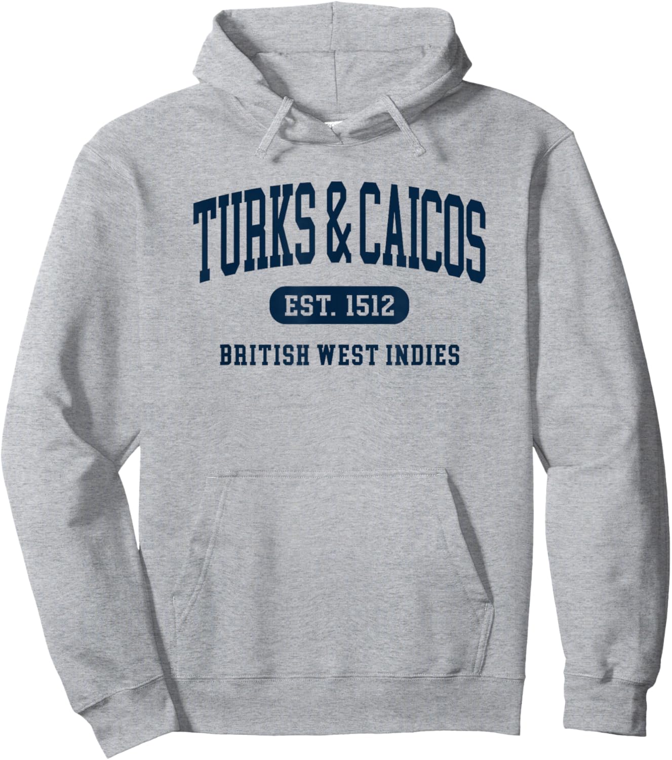 Turks and Caicos Islands Retro Preppy Throwback Souvenir Hoodie - Hoodie | Ash