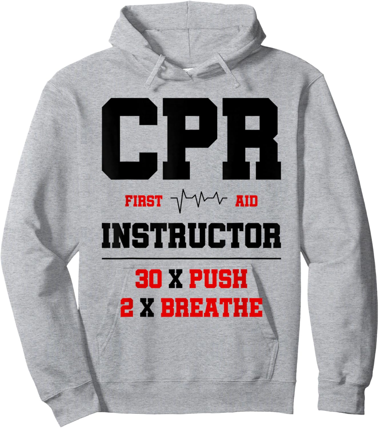 CPR Instructor First Aid Instructor Funny CPR Trainer Hoodie - Hoodie | Ash