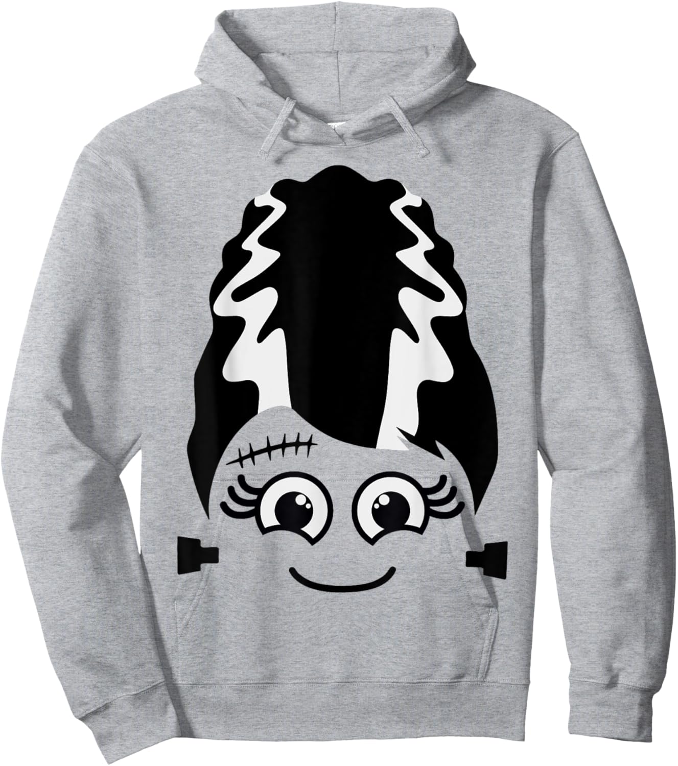 Bride of Frankenstein Cute Monster Halloween Costume Hoodie - Hoodie | Ash