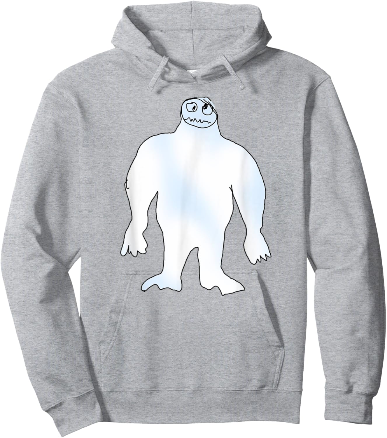 Funny Abominable Snow Monster Christmas Abominable Snowman Hoodie - Hoodie | Ash