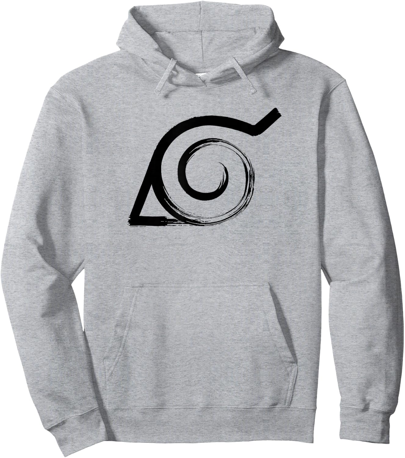 Naruto Shippuden Distressed Anti-Leaf Village Symbol Anime Hoodie - Hoodie | Ash