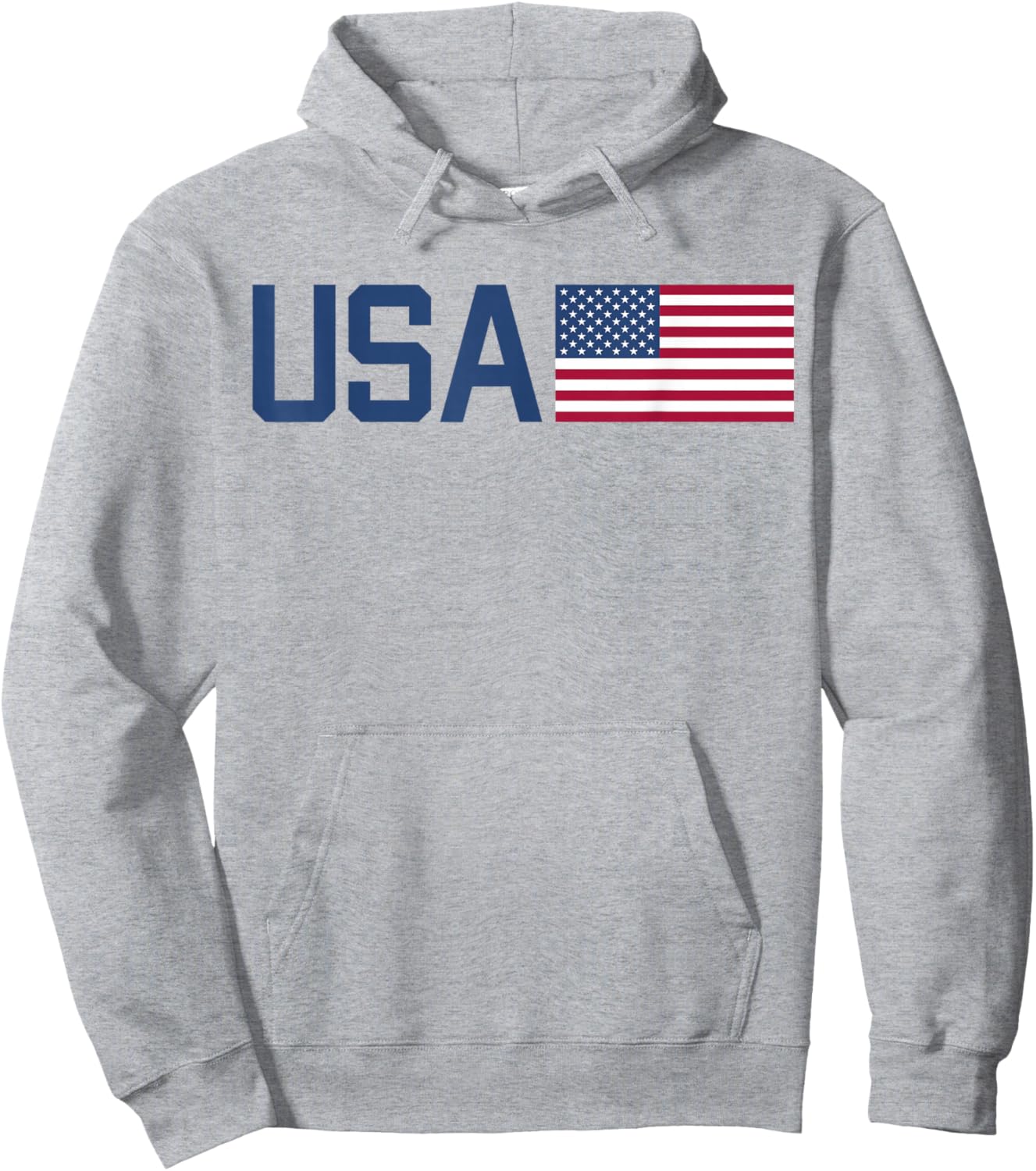 USA Shirt Women Men Kids American Flag Patriotic 4th of July Hoodie - Hoodie | Ash