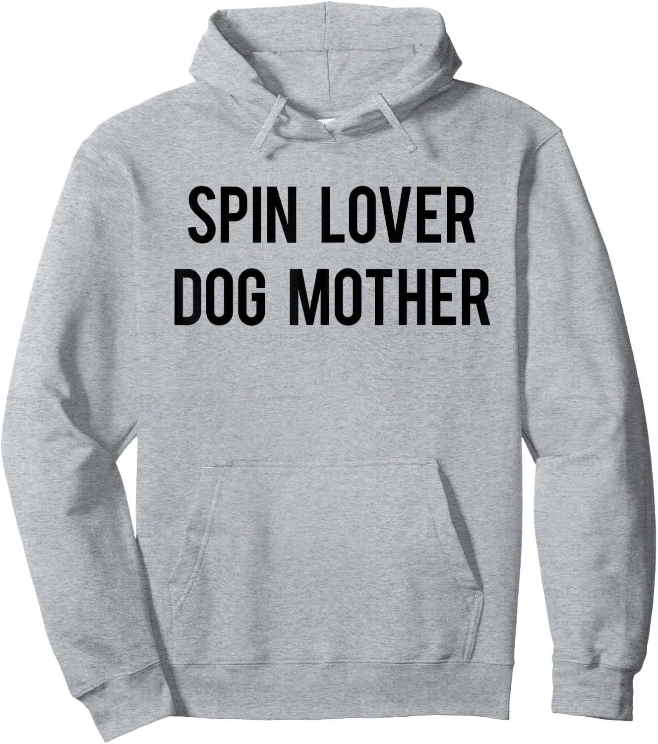 Spin Lover Dog Mother Funny Workout Gym Spinning Class Gift Men Women Hoodie - Hoodie | Ash