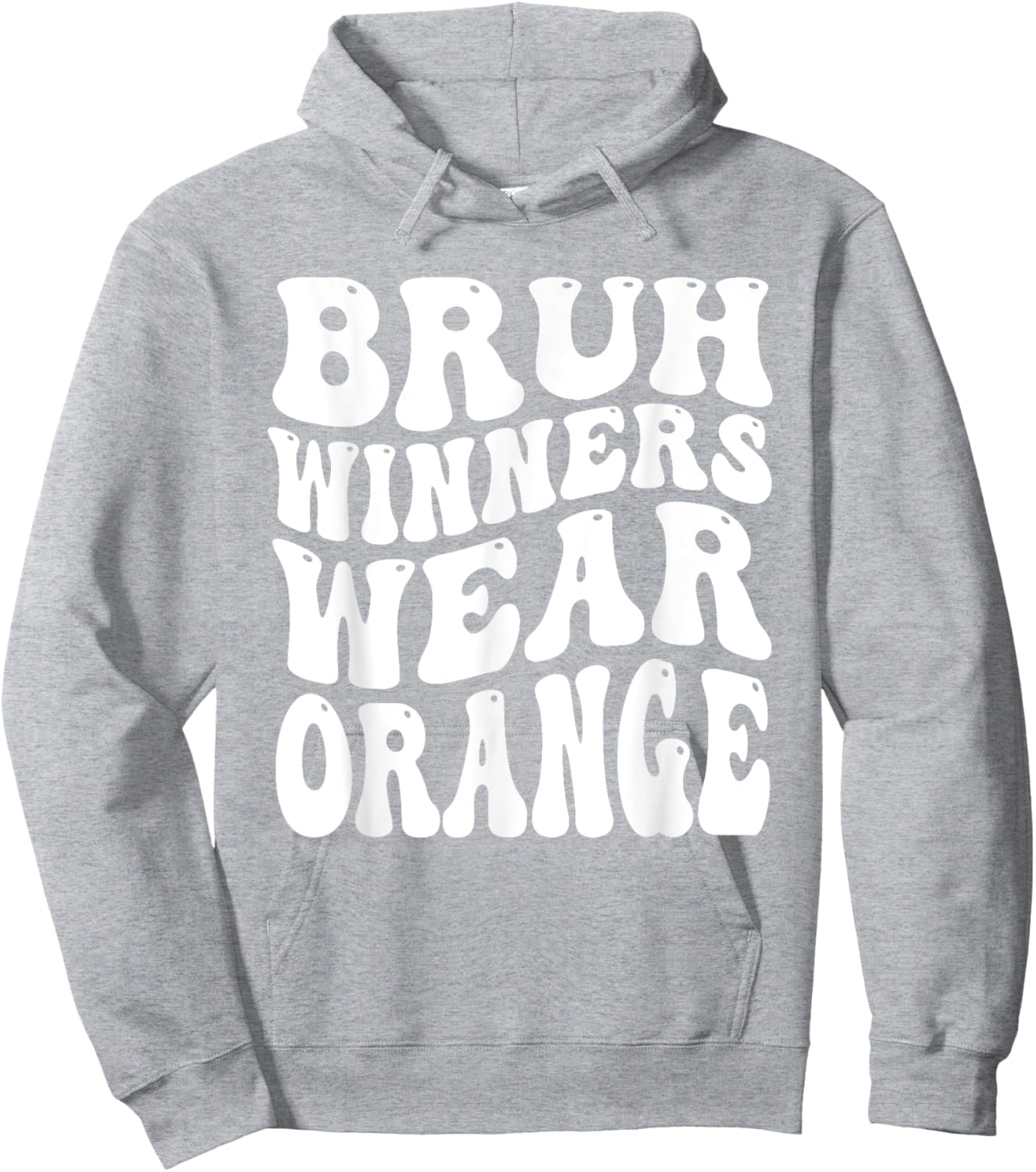 Winners Wear Orange Team Spirit Week Game Sports day Groovy Hoodie - Hoodie | Ash