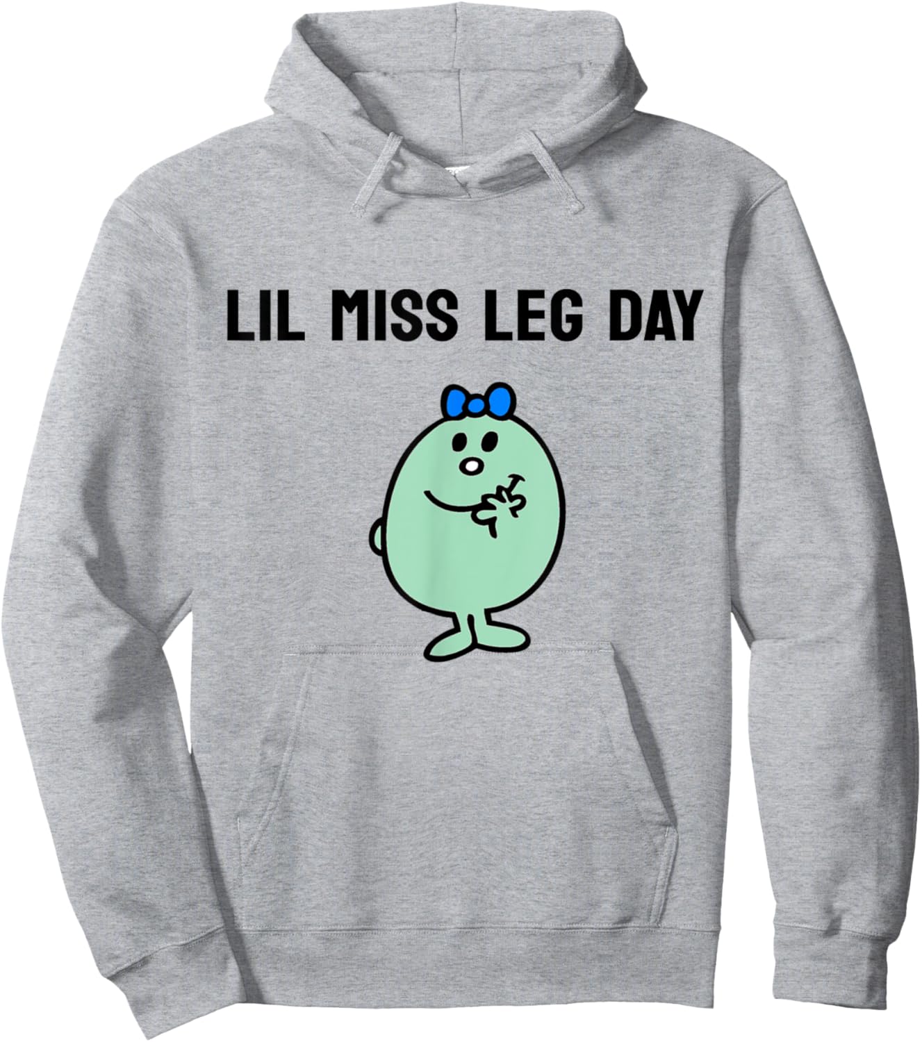 Lil Miss Leg Day Gym Pump Cover Women Oversized Gym Workout Hoodie - Hoodie | Ash