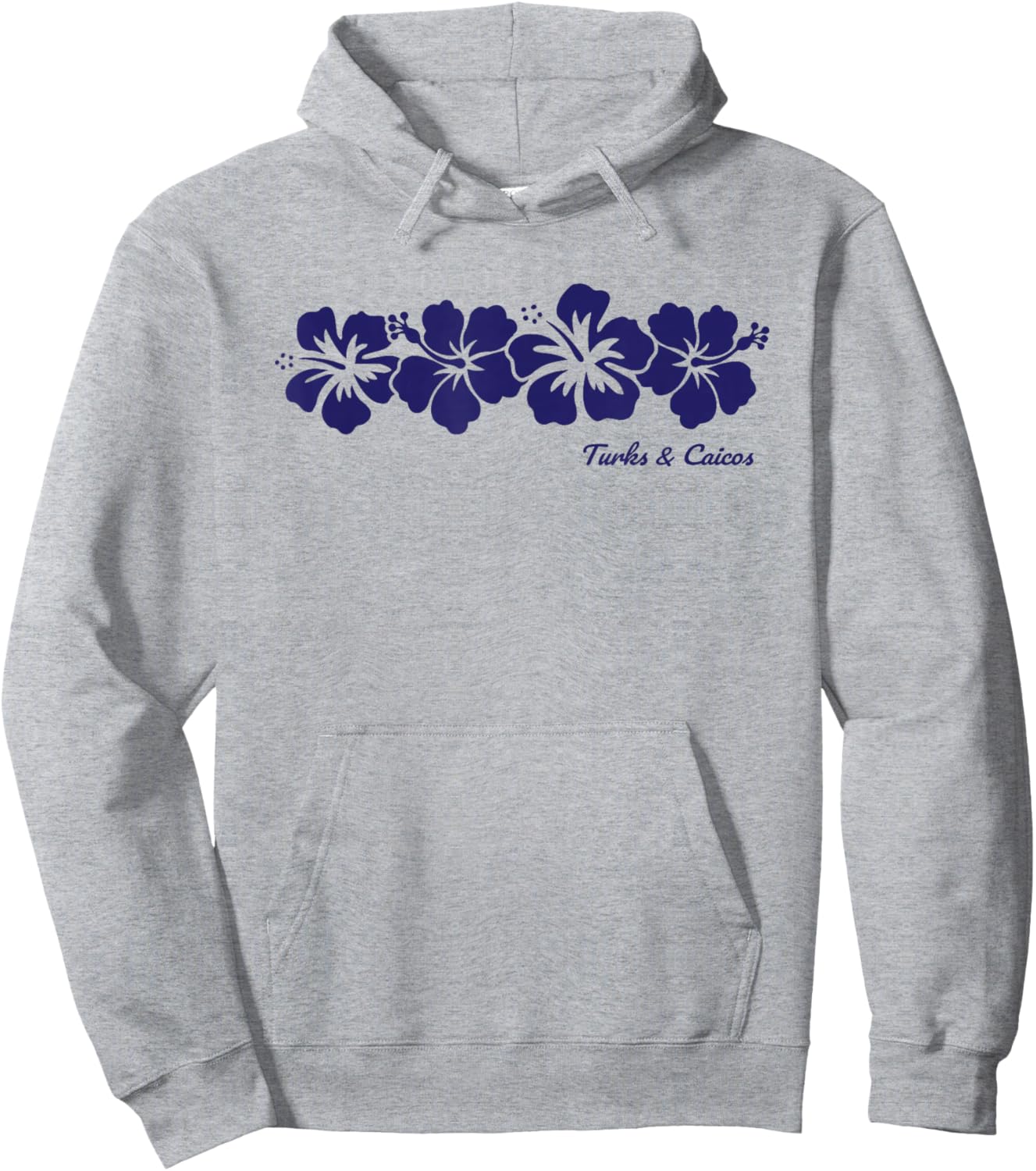 Turks and Caicos Islands Hibiscus Flower Boys Girls Souvenir Hoodie - Hoodie | Ash