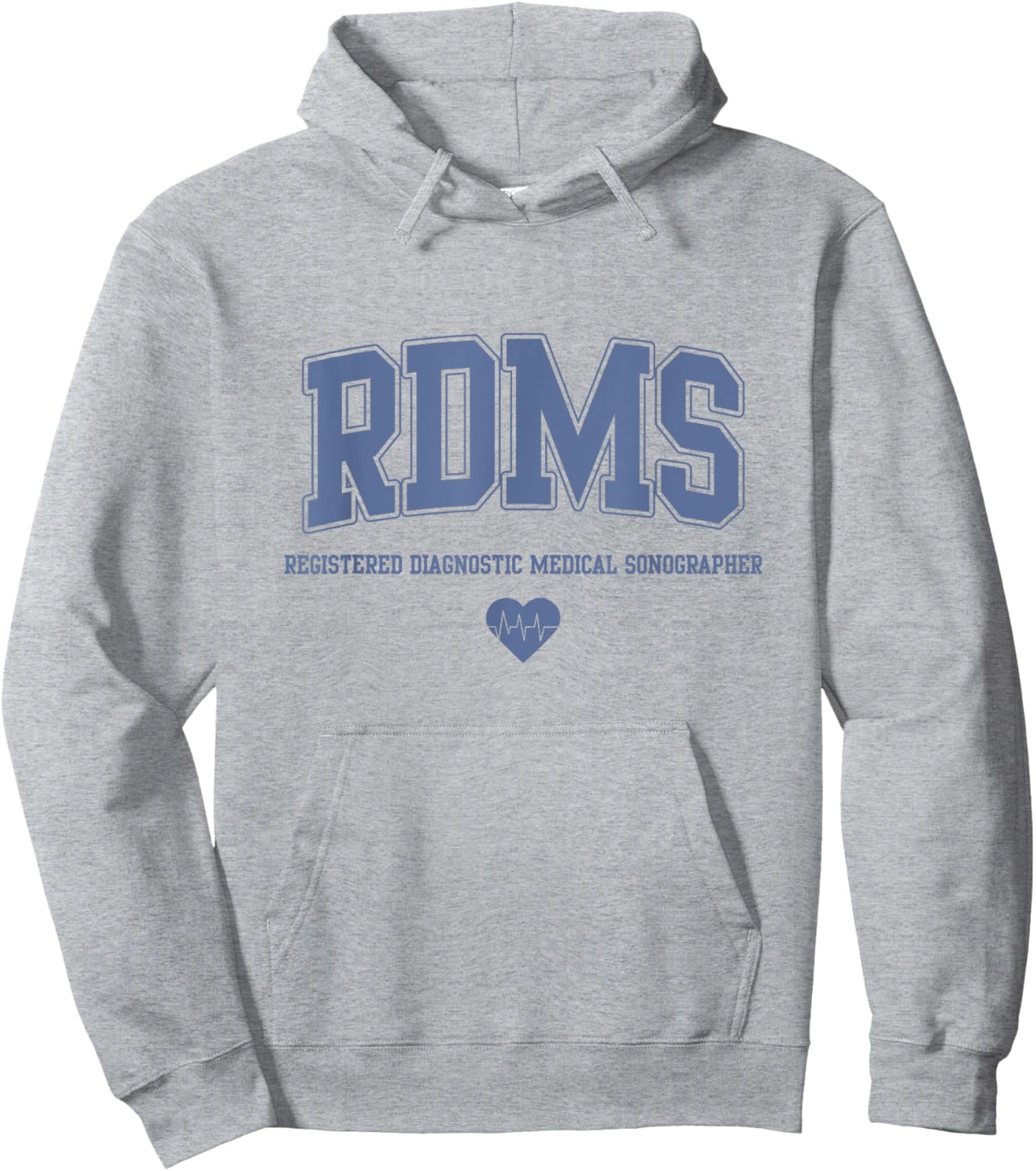 RDMS Registered Diagnostic Medical Sonographer Hoodie - Hoodie | Ash